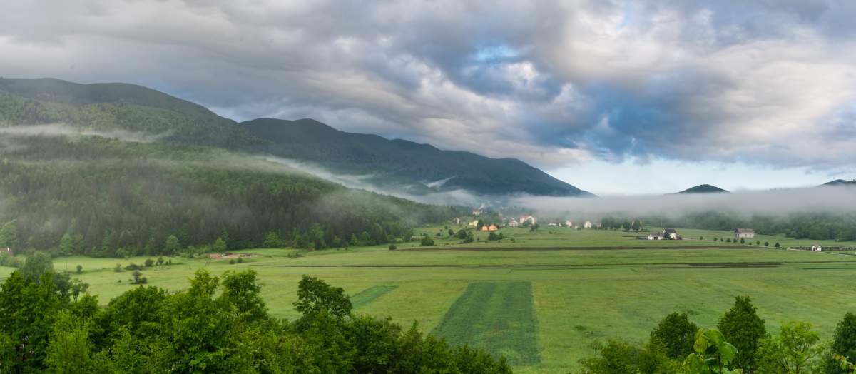 Villaggio Krasno sulla montagna Velebit